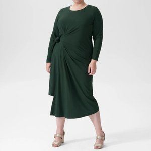NWT Universal Standard Dina Dress- Forest Green Sz LG
